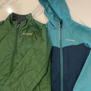 Two Columbia coats - boys medium